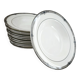 Set of 12 deep plates in English porcelain Wedgwood model Amherst.