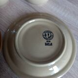 3 tasses à café anglaises en grès