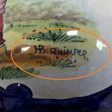 Paire de vases en faïence de quimper - fin xixe