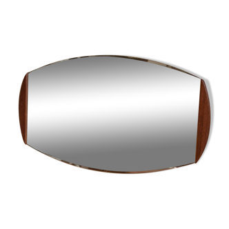 miroir scandinave en teck