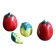 Set of glazed ceramic salt and pepper shakers – Fruits & vegetables