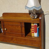 Cozy oak with sliding doors and mirror, art deco era