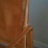 Kaare Klint, a pair of Safari chairs in ash and leather, Rud. Rasmussen, 1960s.