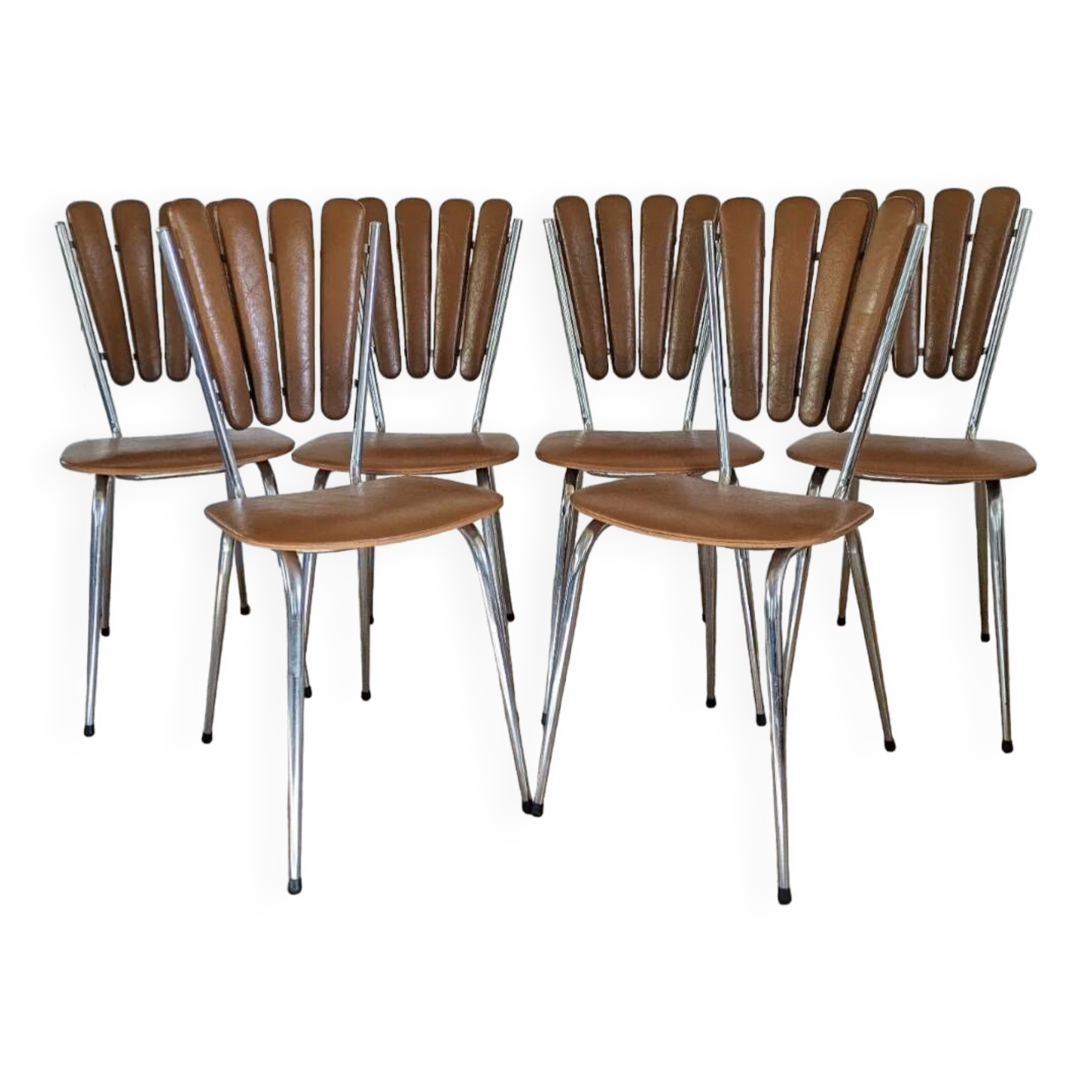 Suite of 6 “Petals” chairs circa 1970