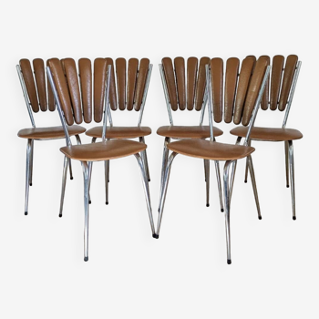 Suite of 6 “Petals” chairs circa 1970