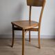 Vintage bistro chair in patinated blonde beech