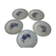 5 flat plates CREIL Montereau model Queen