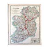 Carte ancienne : L'Irlande by Keith Johnston - XIXe
