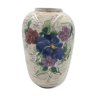 Vase en céramique décor floral