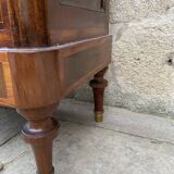 Showcase marquetry 1900 marble
