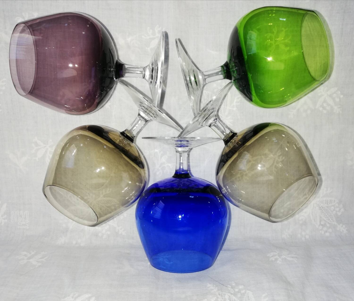 Set de 5 grands verres à cognac