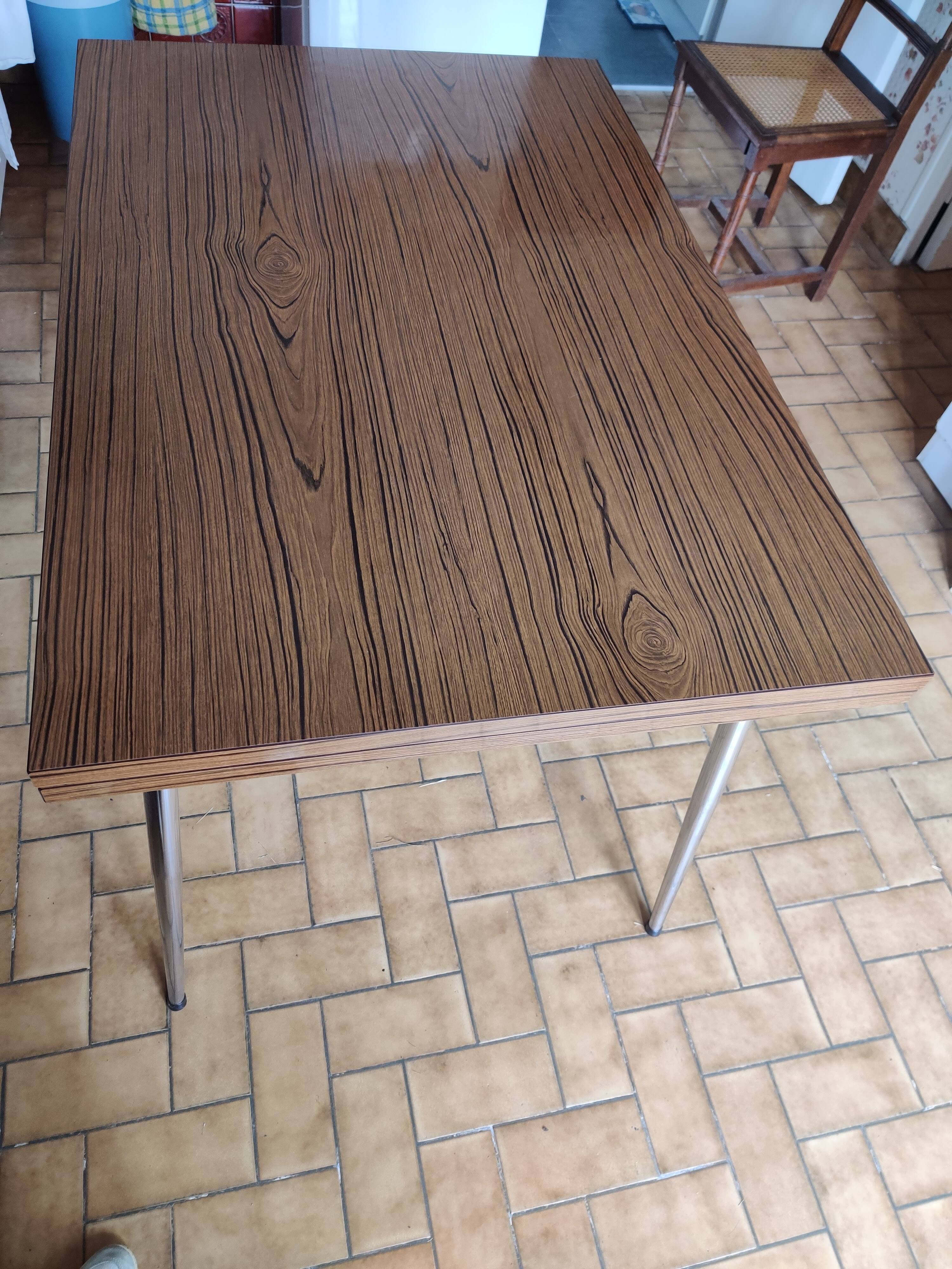 Vintage brown formica table