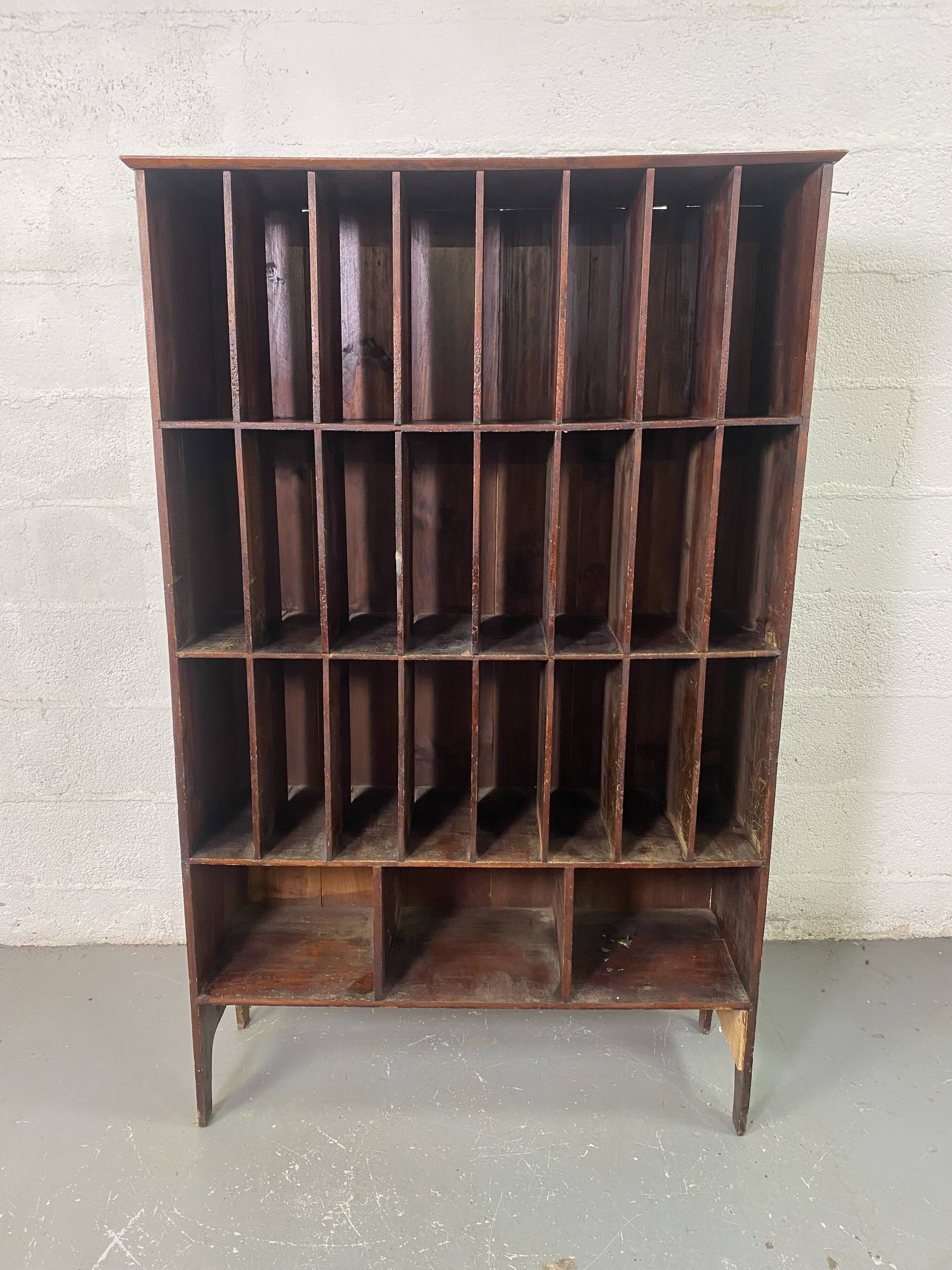 Wooden handcrafted craft furniture for postal sorting