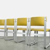 Ensemble de table à manger vintage, 4 chaises à manger Asko « Pulkka », table Ilmari Lappalainen & Pastoe années 60-70