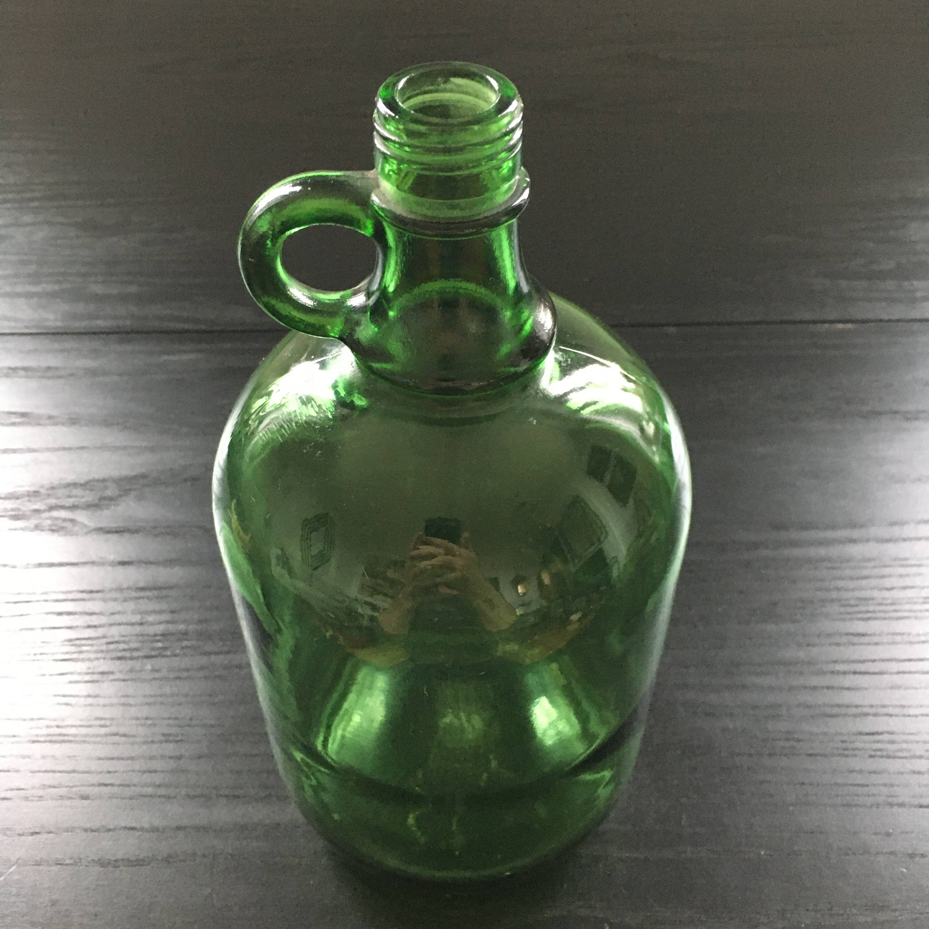 Olive green demijohn