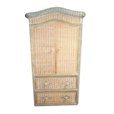 Vintage rattan cabinet