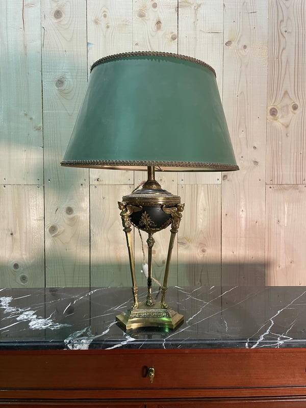 Empire bronze lamp in Athens