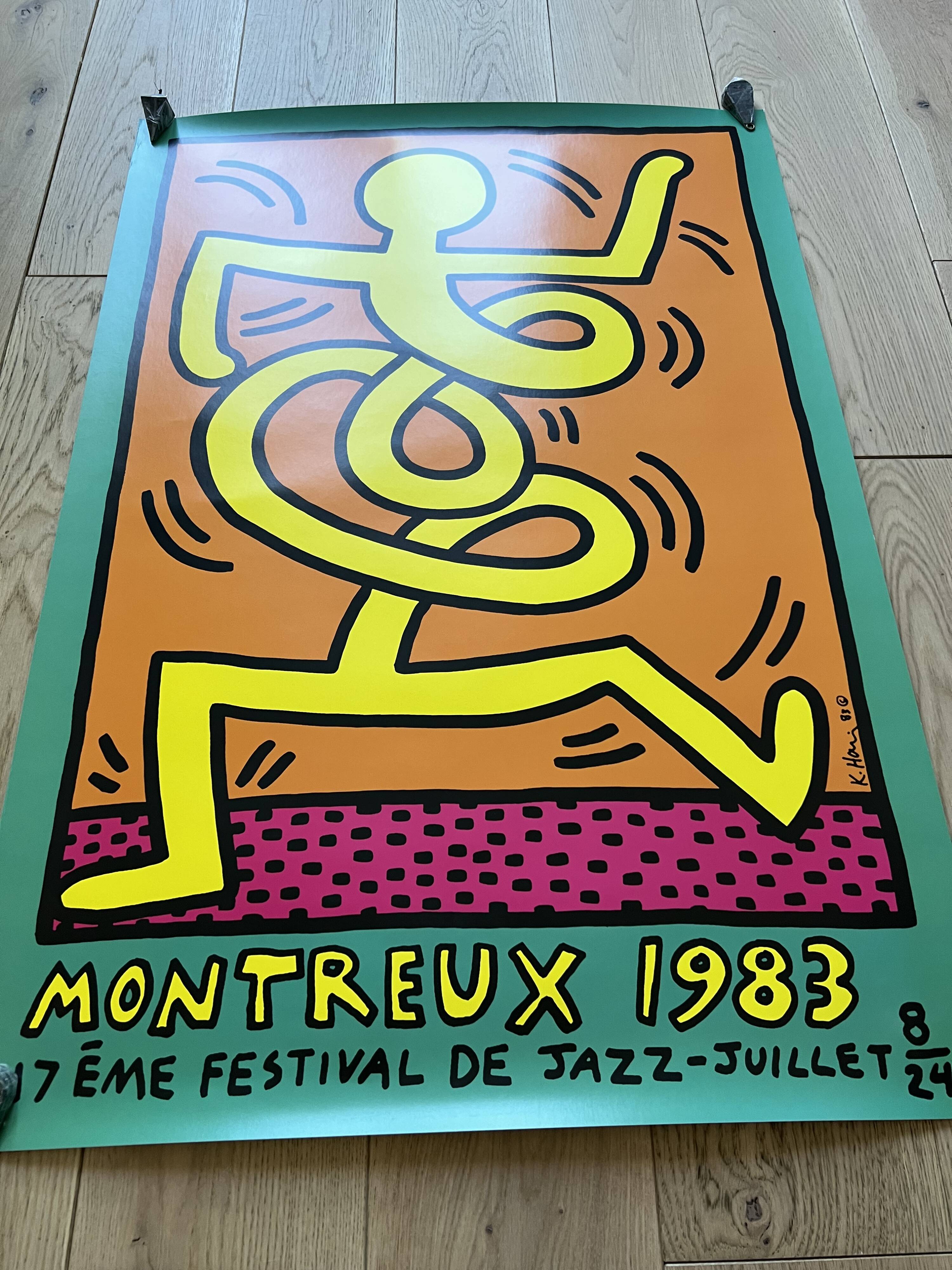 montreux jazz festival 83 haring poster exhibit streetart