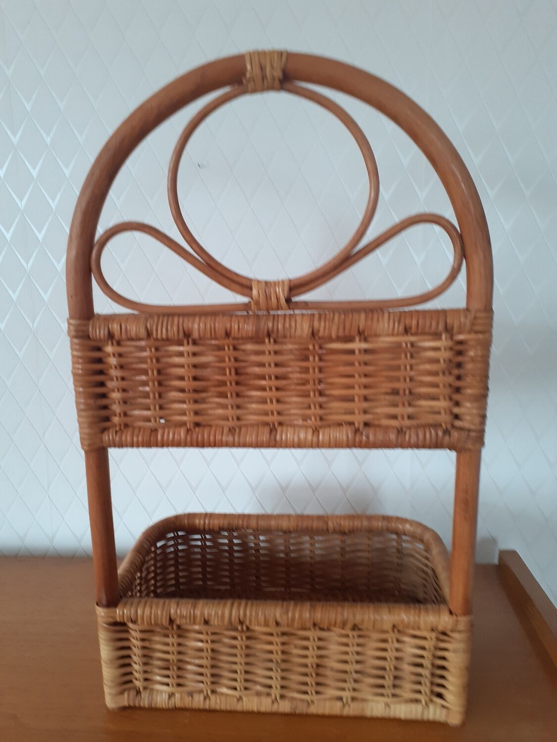 Rattan wall or table shelf