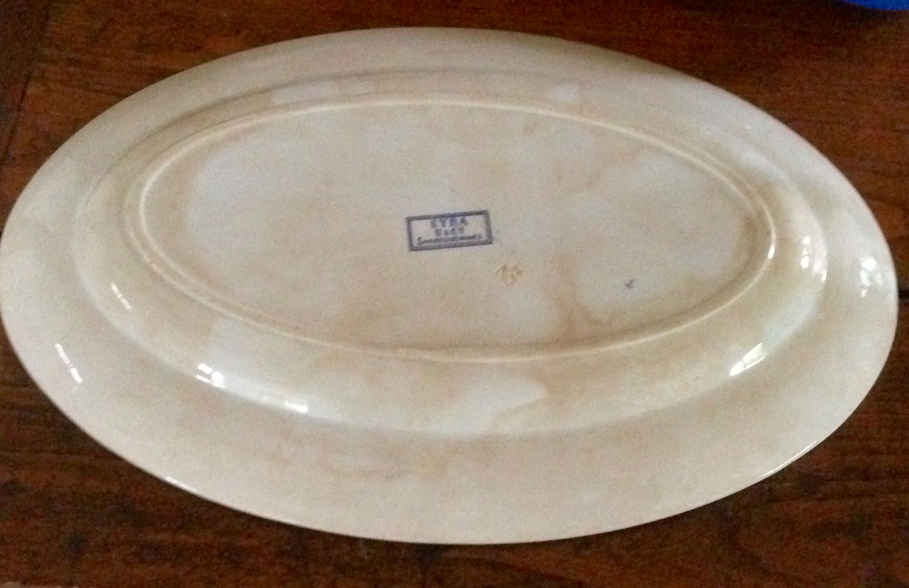 Dish Sarreguemines circa 1900