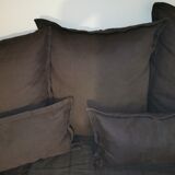 Anthracite grey sofa 3 seats