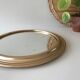 Miroir rond doré 24cm