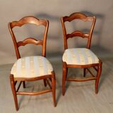 Pair of Elegant Walnut Chairs