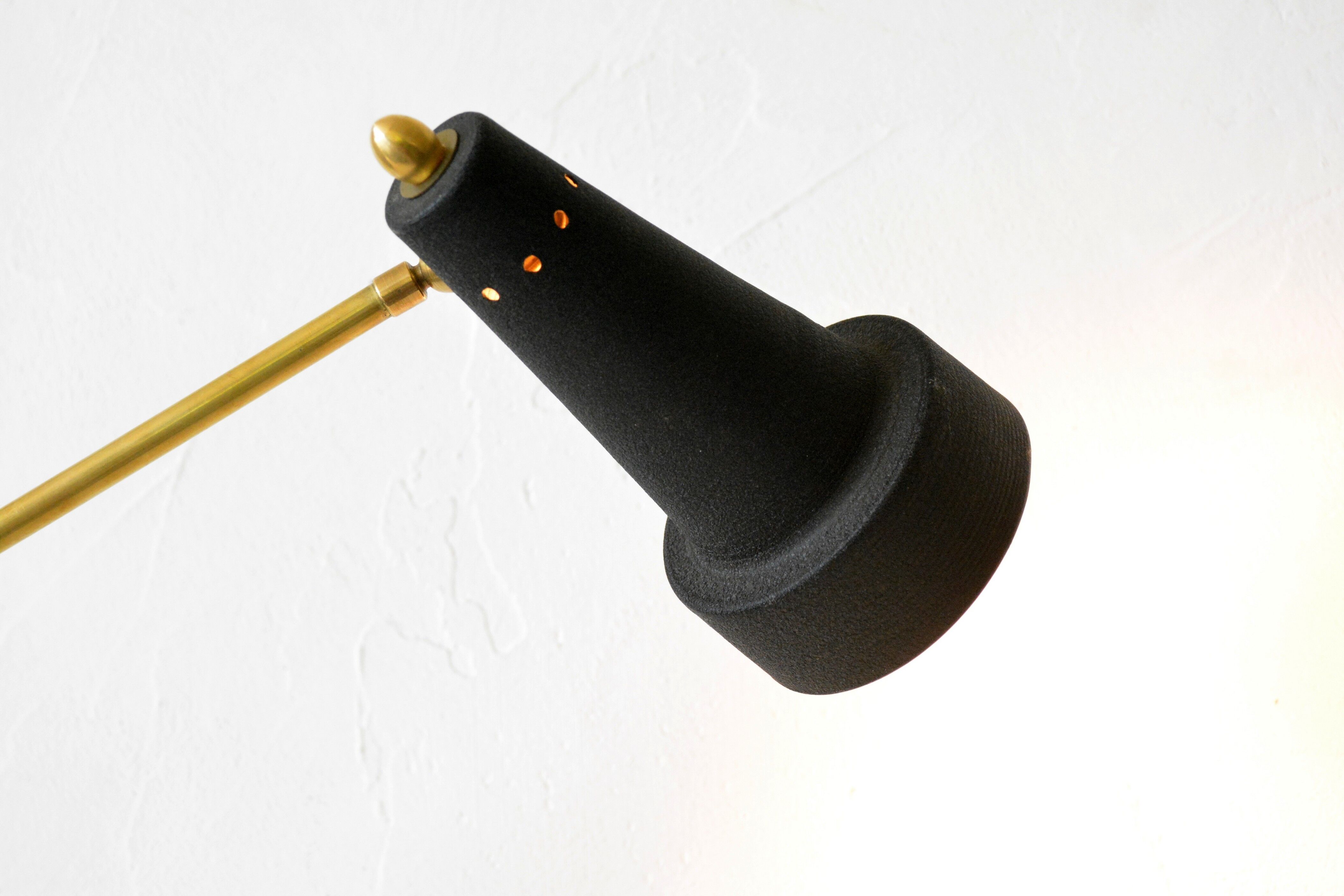 Italian desk clamp lamp 50s