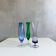 Mid-century glass vase collection, 60's vases, vintage interior