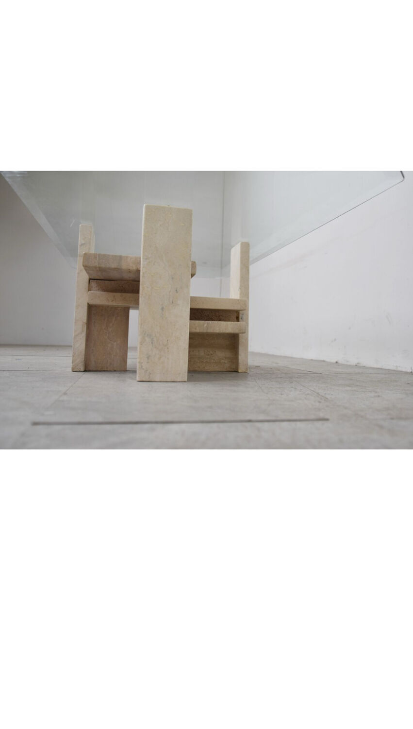 Table basse vintage par Willy Ballez, années 1970