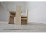 Table basse vintage par Willy Ballez, années 1970