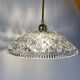 Vintage glass lampshade pendant light - tableware collection -