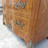 Commode Louis XIV régence en marqueterie et bronze