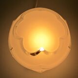 Porcelain ball lamp and art deco style glass