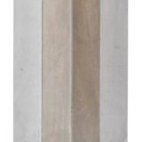 Brushed steel rectangular console