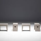 Bossche School Stools by Dom Hans van der Laan & Jan de Jong, Netherlands, 1970s