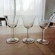 Set of 6 engraved glass stemware glasses