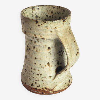 Gustave Tiffoche pyrite stoneware pitcher
