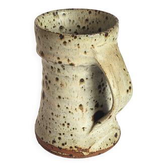 Gustave Tiffoche pyrite stoneware pitcher