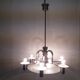 Lustre en métal fonctionnalisme Tchécoslovaquie 1930 art déco