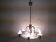 1930 Art deco Metal chandelier Functionalism, Czechoslovakia