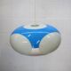 Unique Space age bug eye ufo lamp *** Massive Belgium *** blue and white