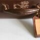 Old brown suitcase