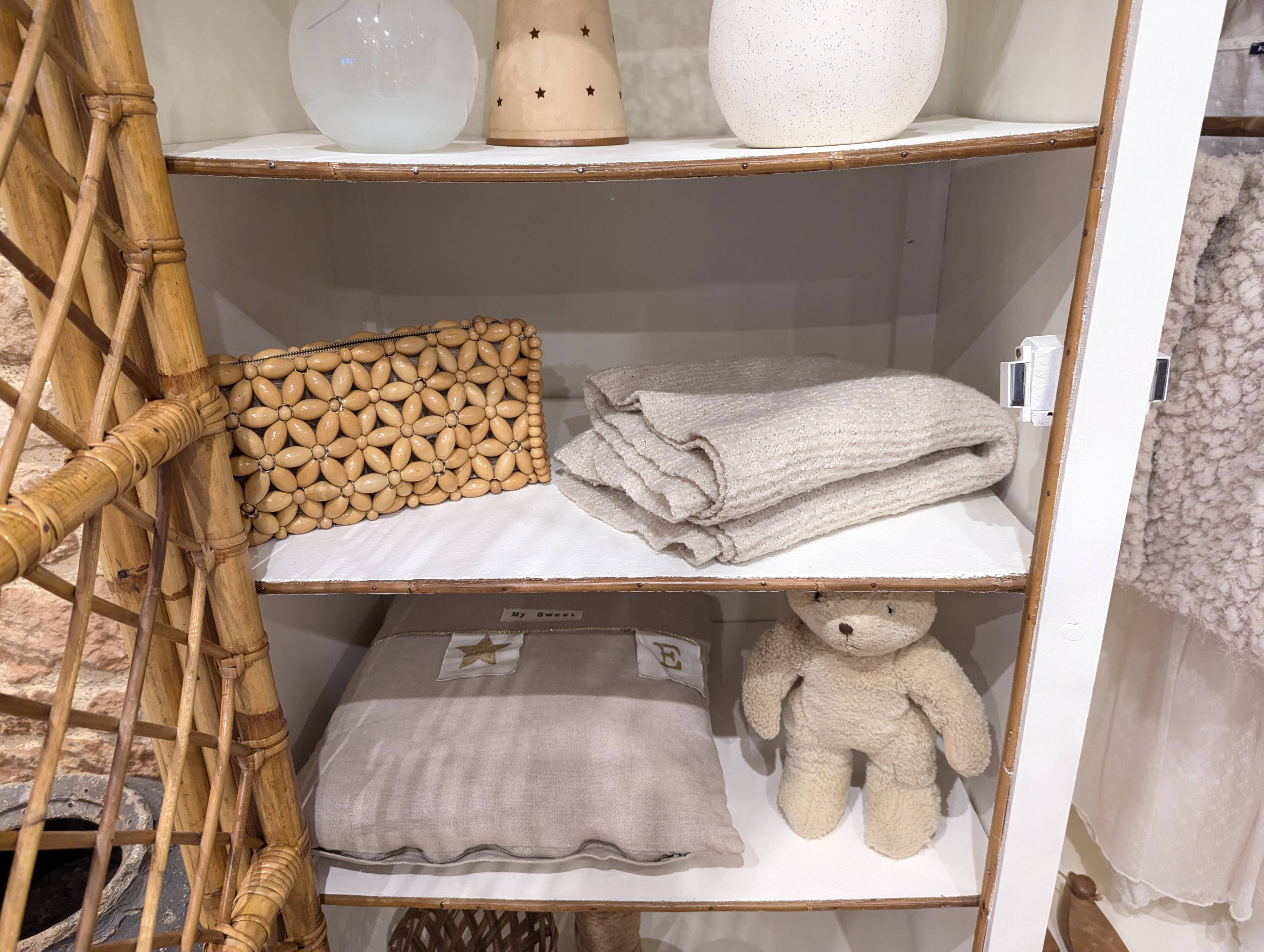 Rattan wardrobe