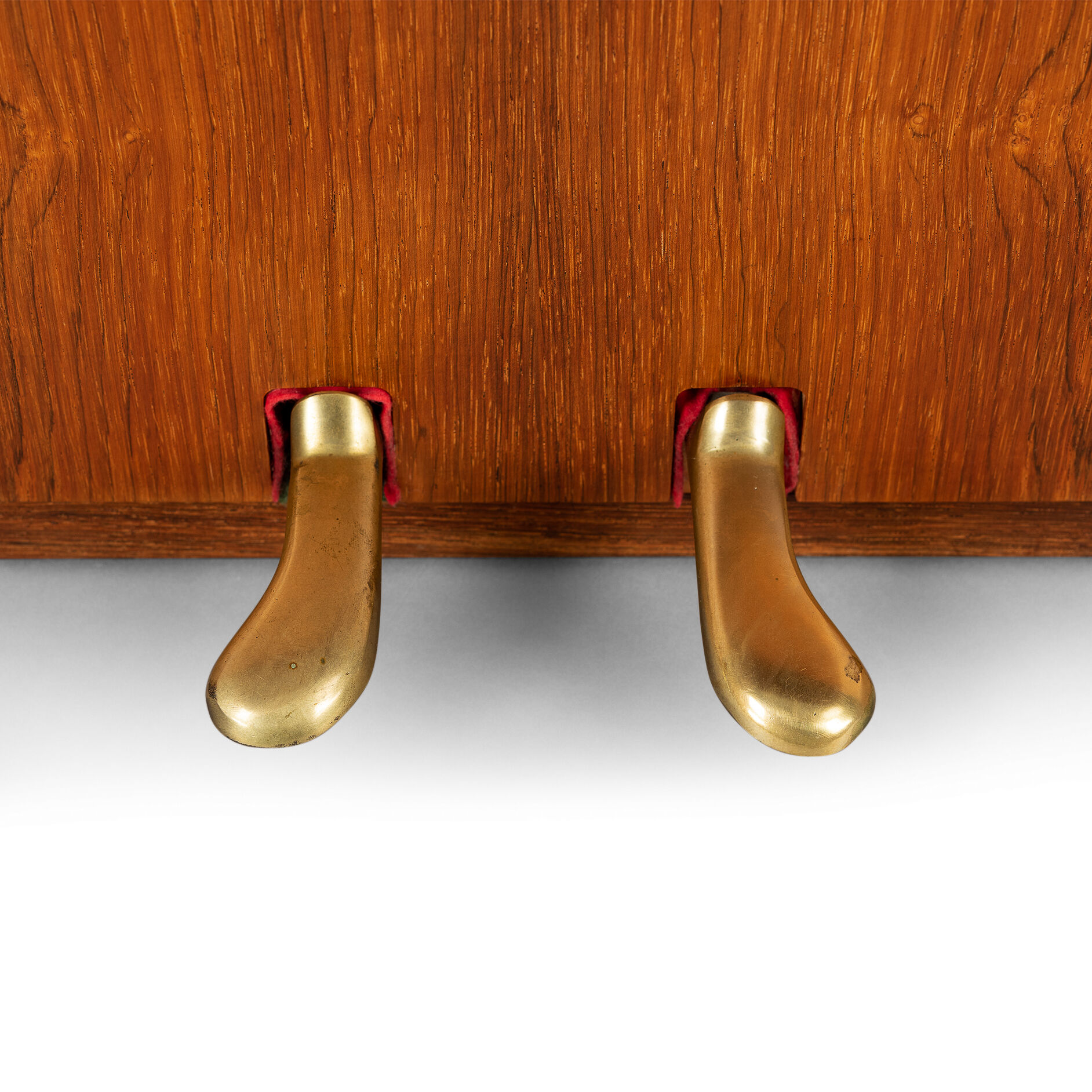 Danish mid-century modern hardwood pianette Bij Louis Zwicki, 1960s