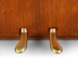 Danish mid-century modern hardwood pianette Bij Louis Zwicki, 1960s