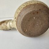 Ceramic stoneware milk jug with spout and signed Corsican pictogram