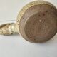 Ceramic stoneware milk jug with spout and signed Corsican pictogram
