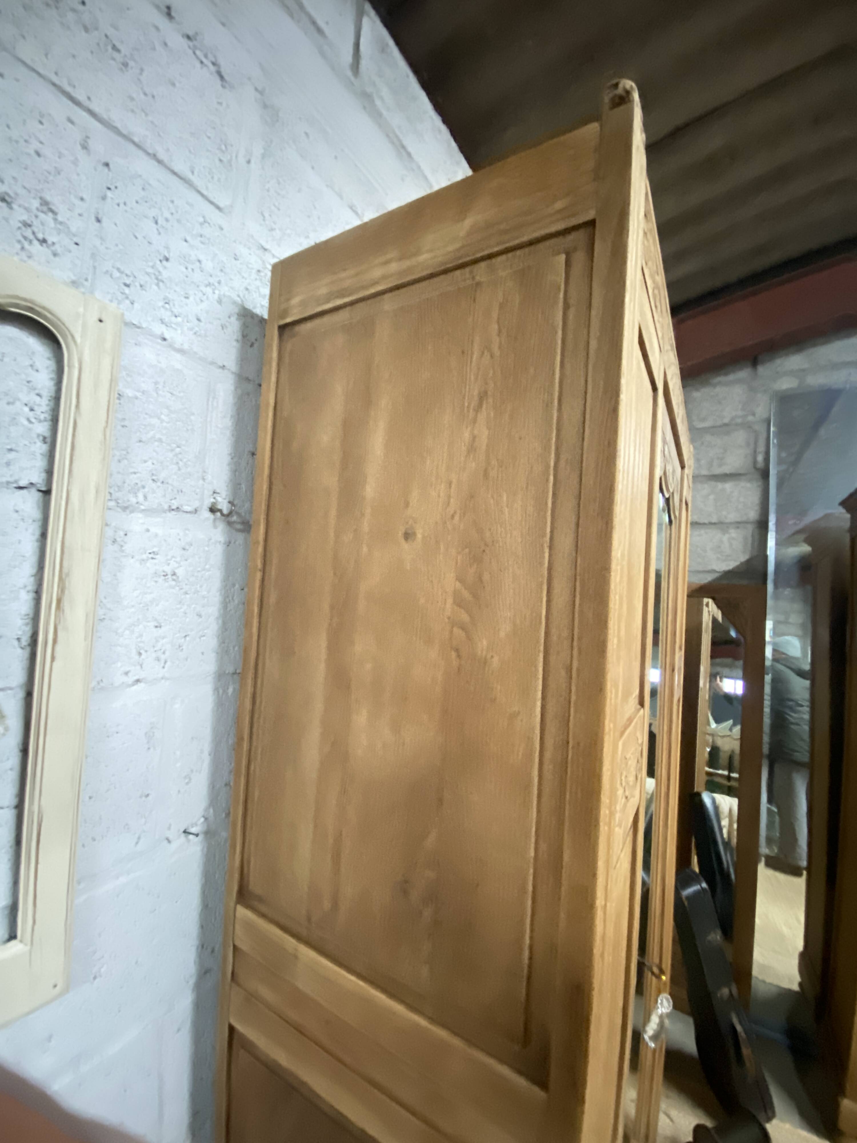 Art Deco wardrobe with mirror