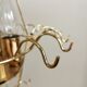 Vintage Smoked Glass Desk Lamp: EGLO Leuchten, 1980s Austrian Gold Table Li